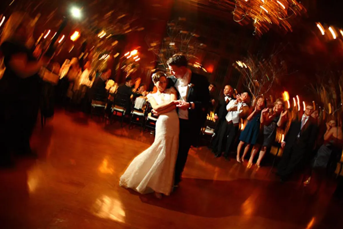 bride and groom spin first dance wedding dj reception